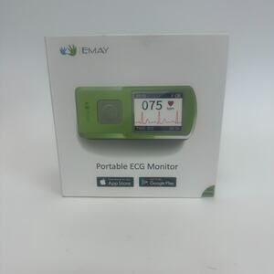 NIB - EMAY Bluetooth Portable ECG/EKG Monitor EMG-10 iPhone/Android/Mac/Windows